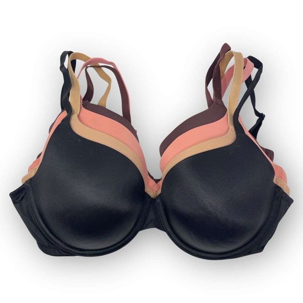 Victoria’s Secret PINK Lot of 4 Wear Everywhere Tshirt Lightly Lined Bra 36DD